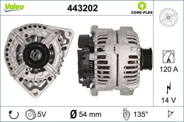 Generator / Alternator 443202 VALEO