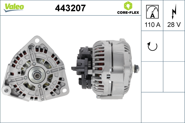 Generator / Alternator 443207 VALEO