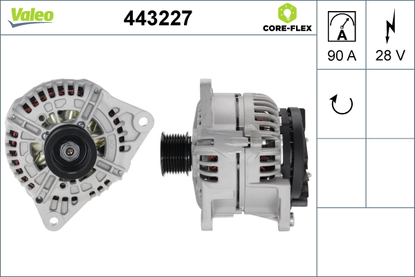 Generator / Alternator 443227 VALEO