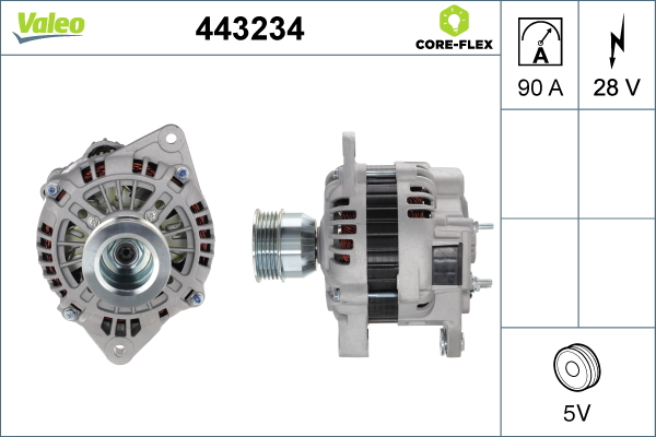 Generator / Alternator 443234 VALEO