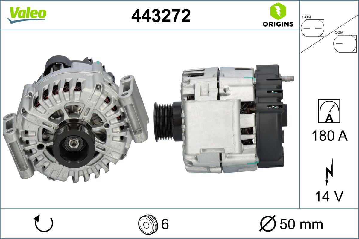 Generator / alternator 443272 VALEO