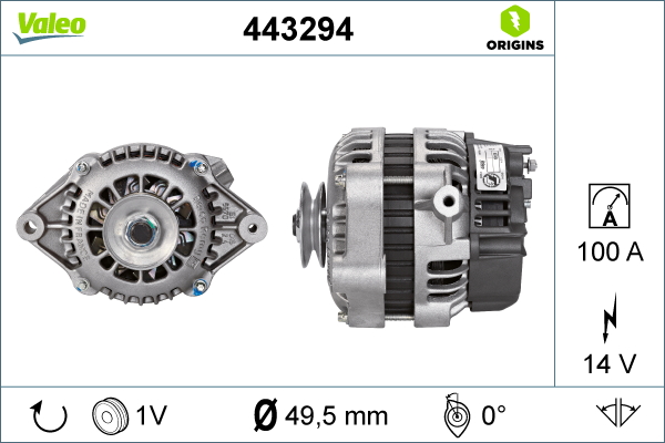 Generator / Alternator 443294 VALEO