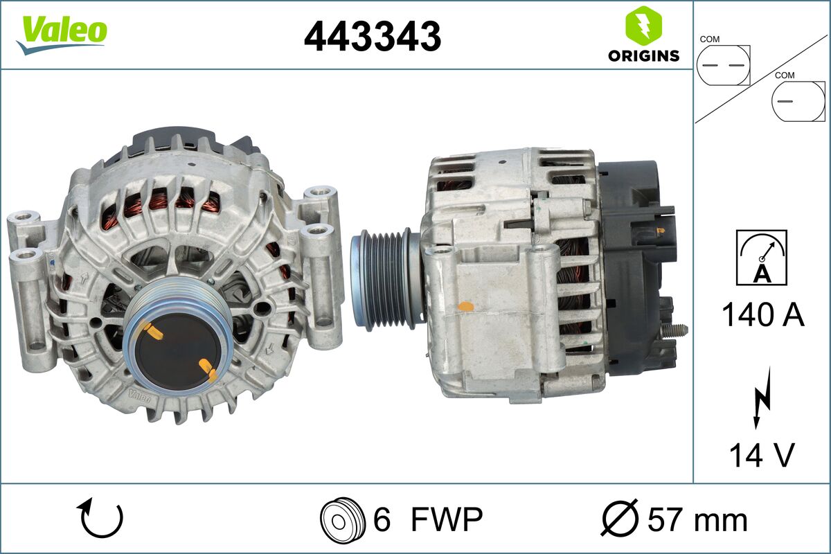 Generator / alternator 443343 VALEO