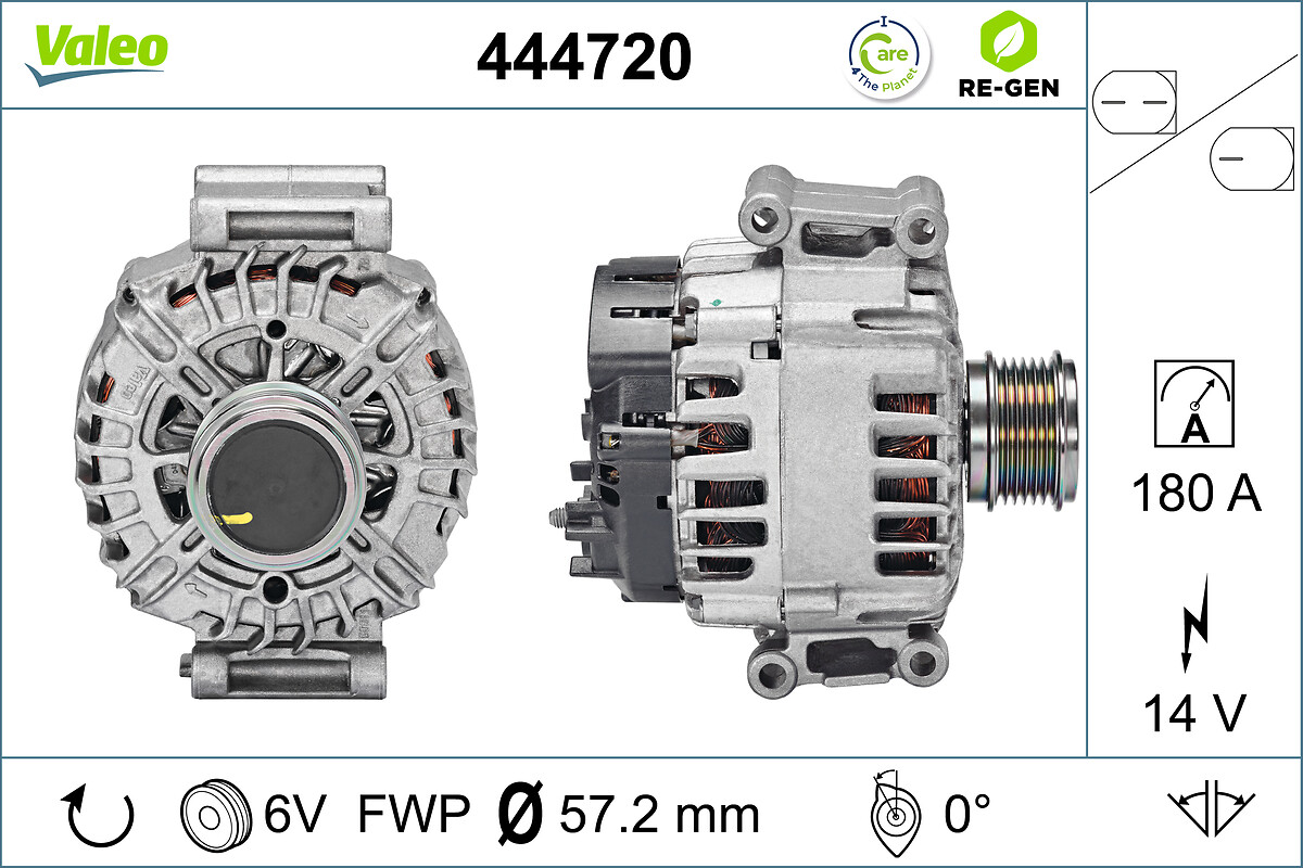 Generator / Alternator 444720 VALEO