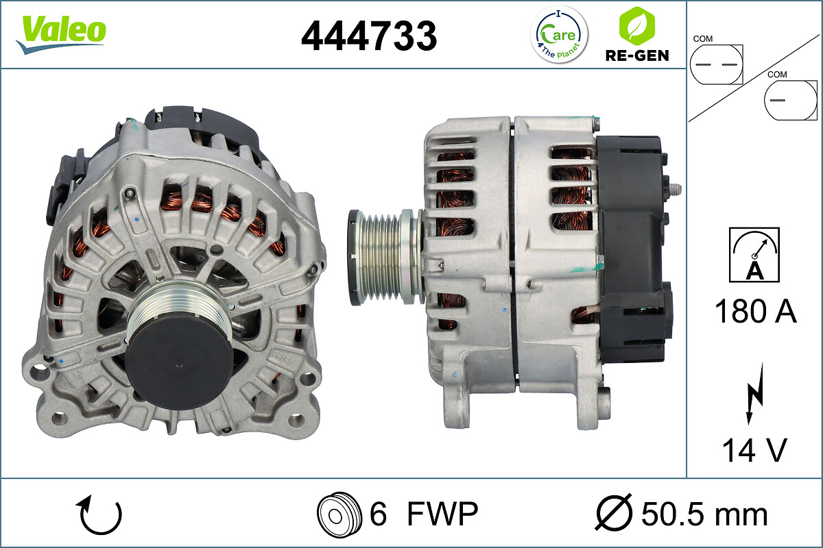 Generator / Alternator 444733 VALEO