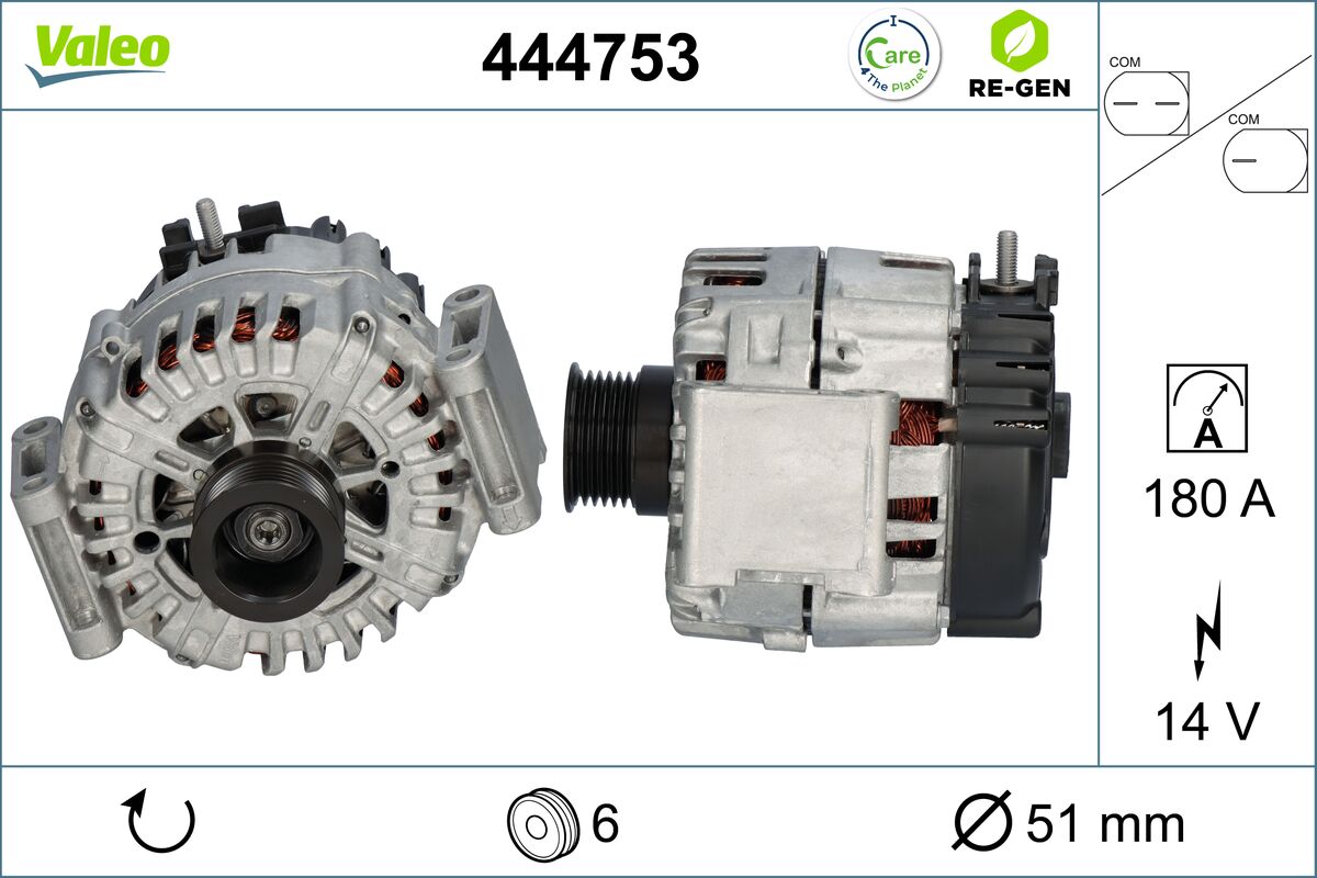 Generator / Alternator 444753 VALEO