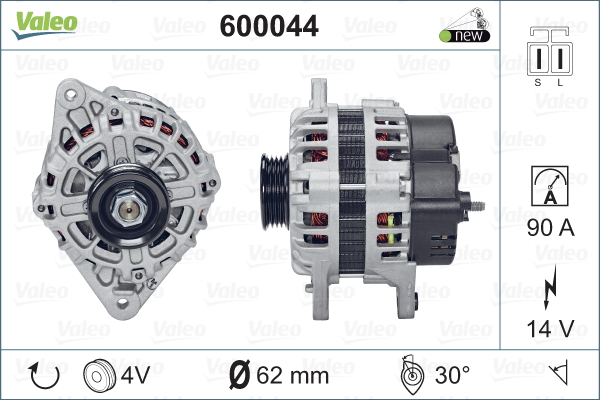 Generator / Alternator 600044 VALEO