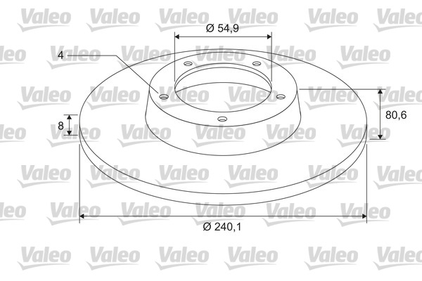 Disc frana 675403 VALEO