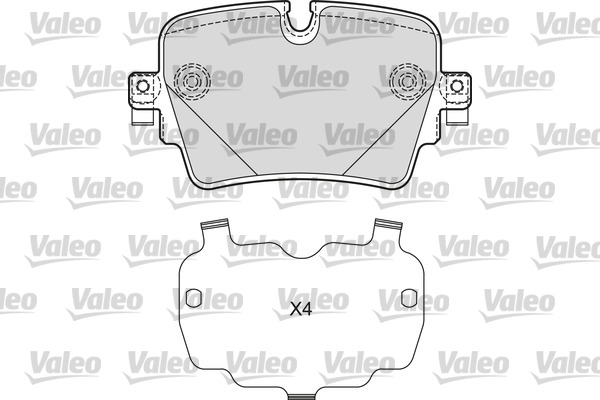 set placute frana,frana disc 601671 VALEO
