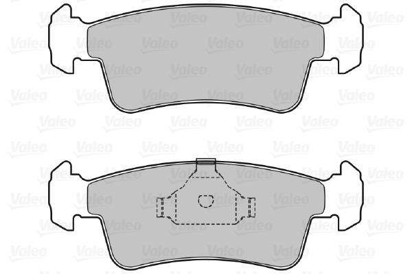 set placute frana,frana disc 598532 VALEO
