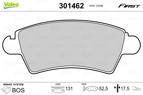 Set placute frana,frana disc 301462 VALEO