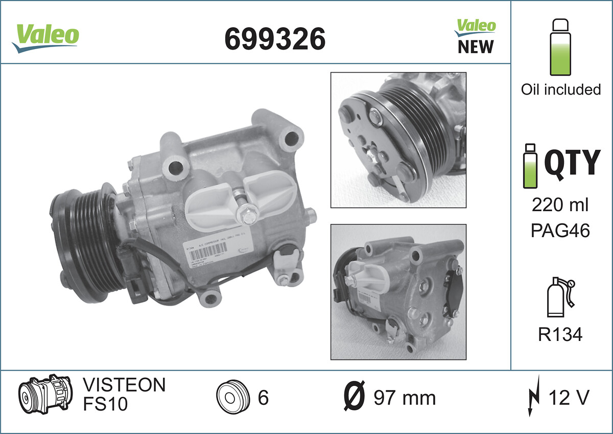 Compresor, climatizare 699326 VALEO