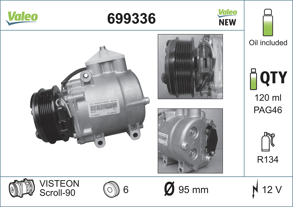 Compresor, climatizare 699336 VALEO