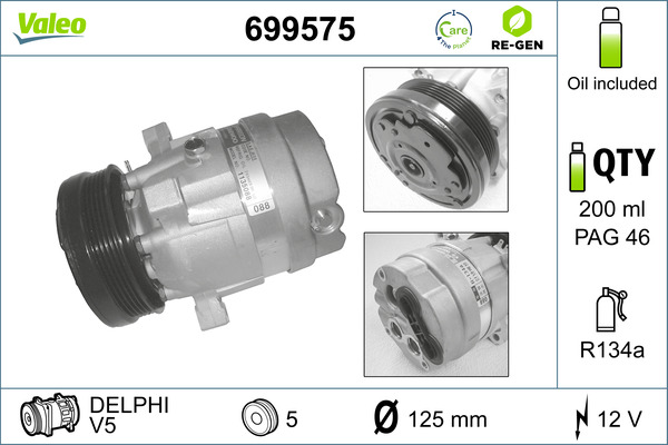 Compresor, climatizare 699575 VALEO