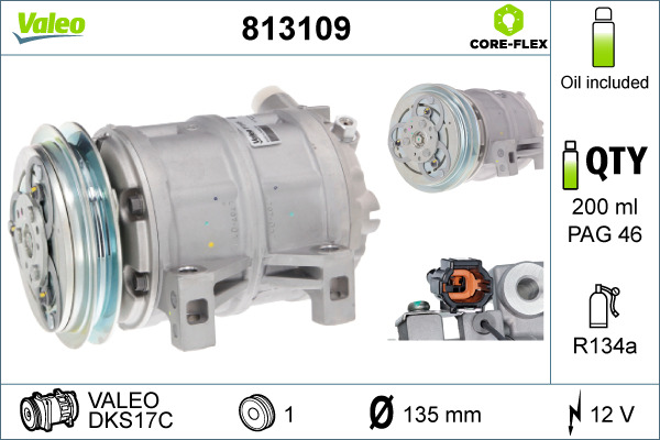 Compresor, climatizare 813109 VALEO
