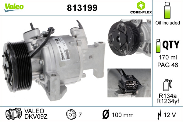 Compresor, climatizare 813199 VALEO