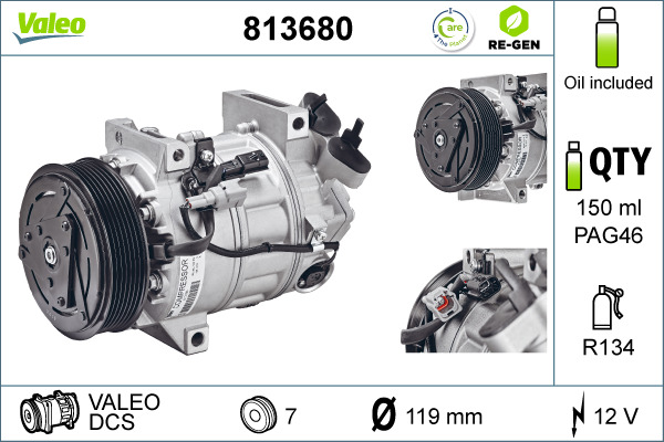 Compresor, climatizare 813680 VALEO