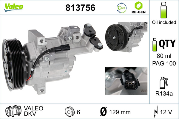 Compresor, climatizare 813756 VALEO