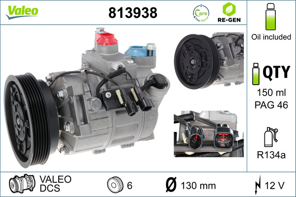 Compresor, climatizare 813938 VALEO