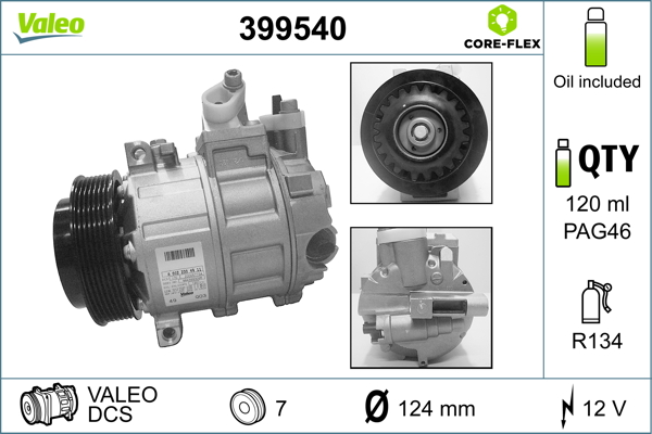 Compresor, climatizare 399540 VALEO