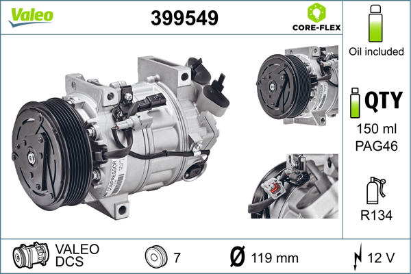 Compresor, climatizare 399549 VALEO