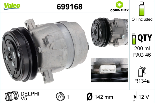 Compresor, climatizare 699168 VALEO