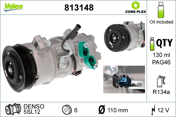 Compresor, climatizare 813148 VALEO