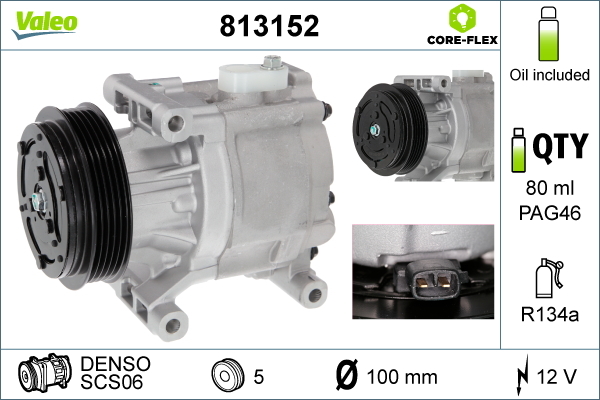 Compresor, climatizare 813152 VALEO