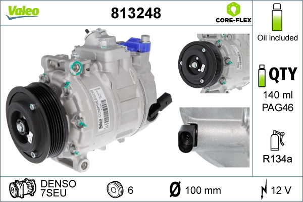 Compresor, climatizare 813248 VALEO