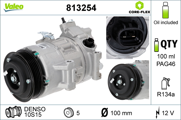 Compresor, climatizare 813254 VALEO