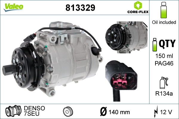 Compresor, climatizare 813329 VALEO