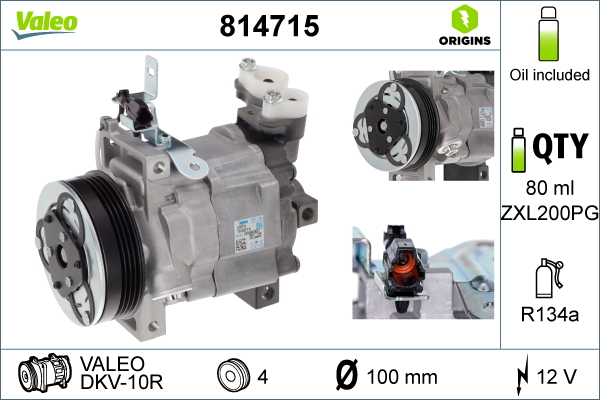 Compresor, climatizare 814715 VALEO