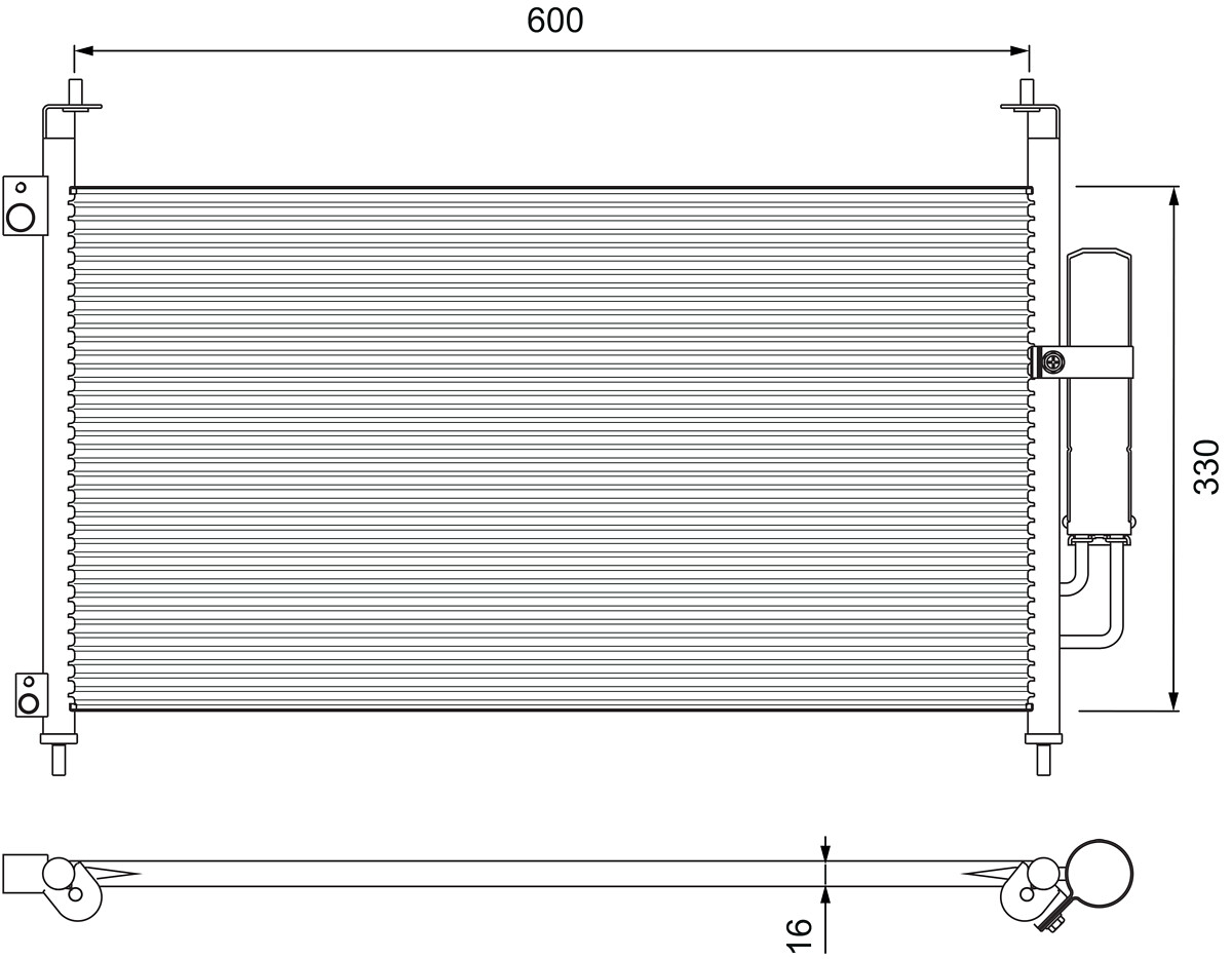 Condensator, climatizare 810903 VALEO