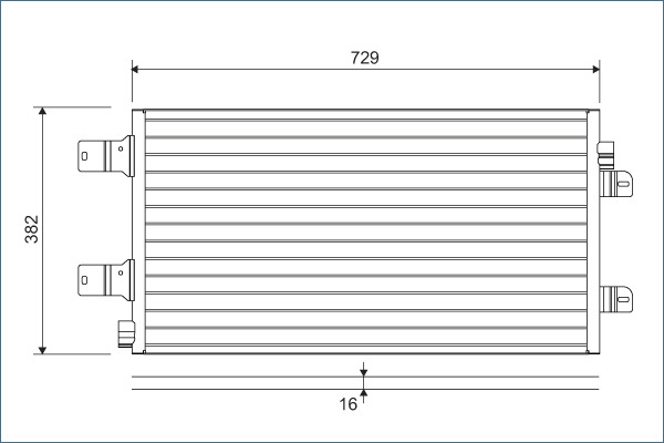 Condensator, climatizare 814003 VALEO