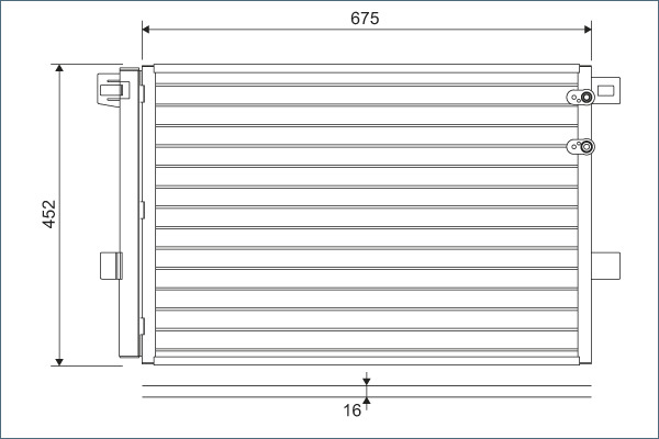 Condensator, climatizare 814054 VALEO