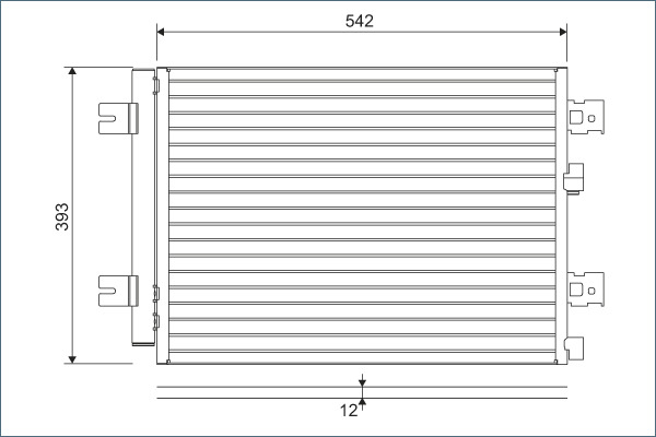 Condensator, climatizare 814077 VALEO