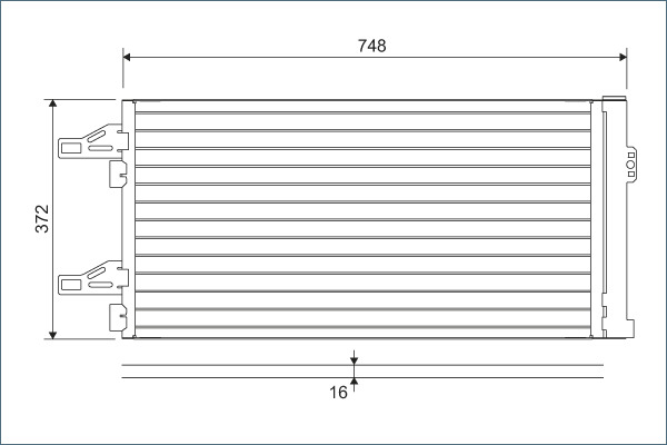 Condensator, climatizare 814085 VALEO