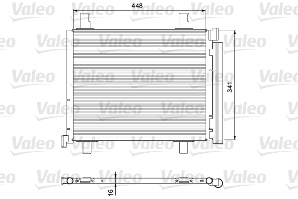 Condensator, climatizare 814168 VALEO