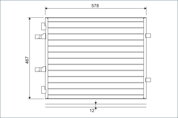 Condensator, climatizare 814172 VALEO