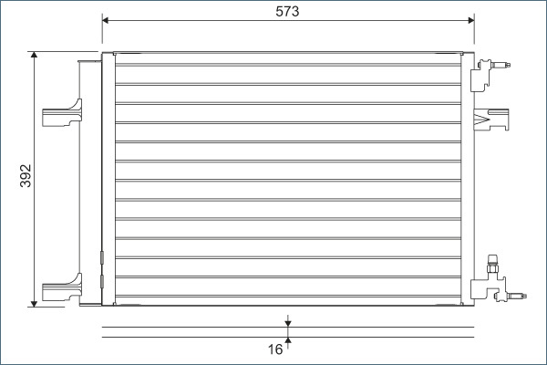 Condensator, climatizare 814201 VALEO