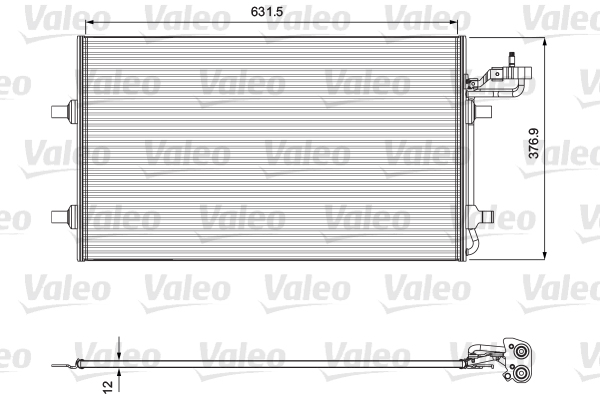 Condensator, climatizare 814323 VALEO