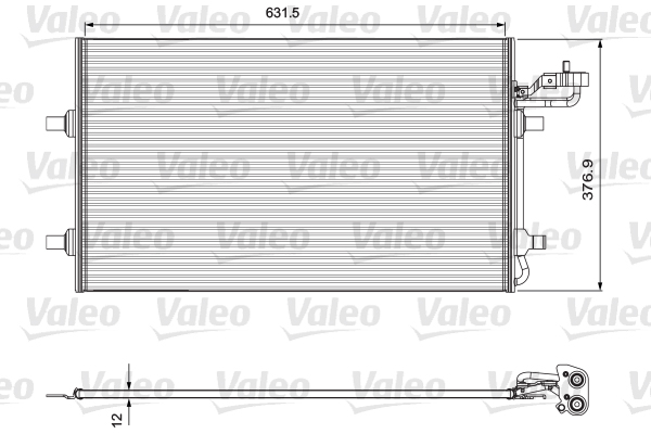 Condensator, climatizare 814324 VALEO