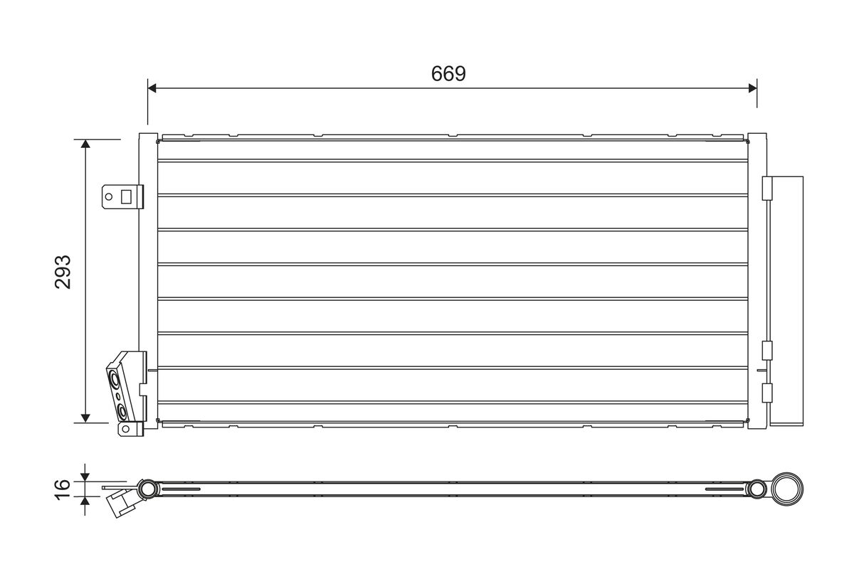 Condensator, climatizare 814377 VALEO