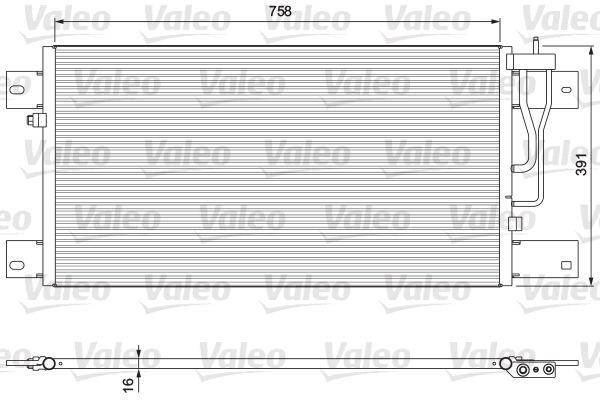 Condensator, climatizare 815064 VALEO