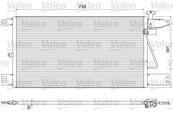 Condensator, climatizare 815065 VALEO