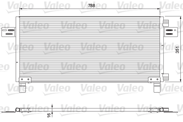 Condensator, climatizare 815091 VALEO