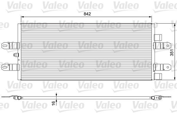 Condensator, climatizare 815093 VALEO