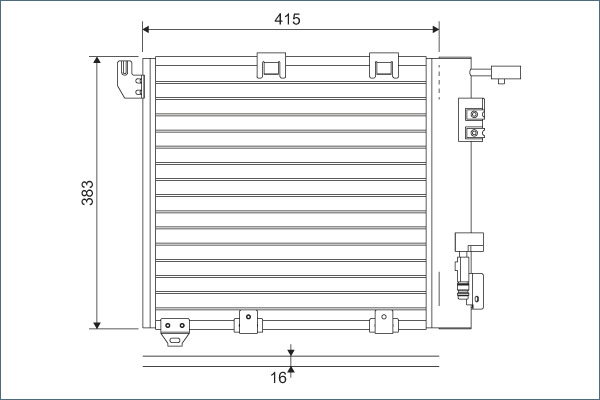 Condensator, climatizare 817506 VALEO