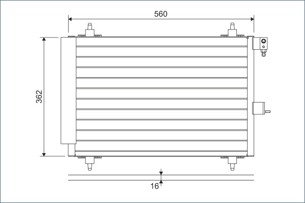Condensator, climatizare 817508 VALEO
