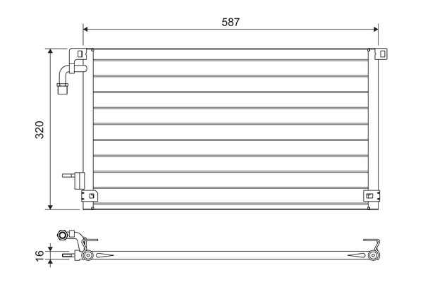 Condensator, climatizare 817655 VALEO